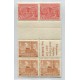 ALEMANIA OCCIDENTAL BERLIN 1949 ZUSAMMENDRUCKE BLOQUE DE 6 ESTAMPILLAS CON ENTRECINTAS NUEVAS CON GOMA SZ.5 +